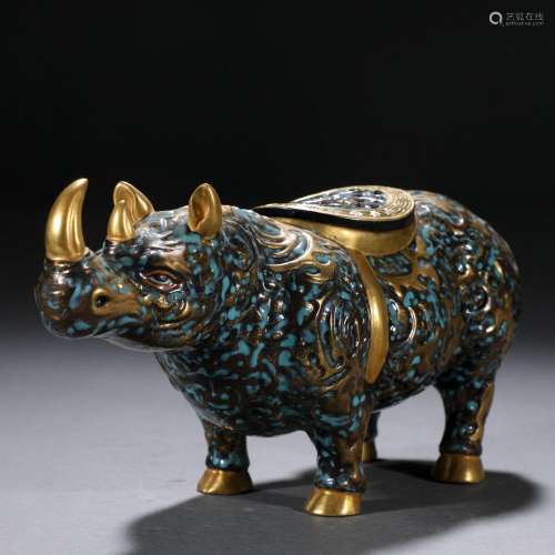 A Chinese Archaic Form Porcelain Buffalo