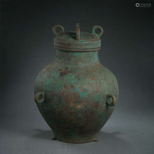 CHINESE WARRING STATES PERIOD BRONZE INSCRIPTION VASE