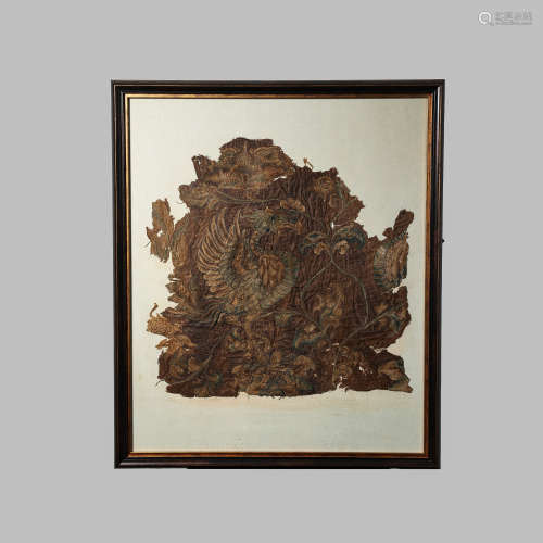 CHINESE LIAO AND JIN DYNASTIES BROCADE AND PHOENIX PATTERN E...