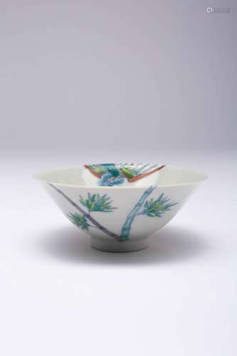 A CHINESE DOUCAI `PHOENIX AND BAMBOO` BOWL KANGXI 1662-1722 ...