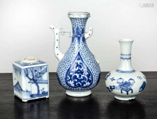 Group of blue and white ceramics Chinese, Kangxi, and later ...