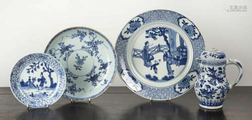 Group of blue and white porcelain Chinese, Kangxi period com...