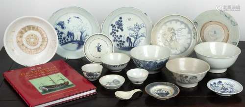 Collection of Tek Sing cargo porcelain Chinese, 19th Century...