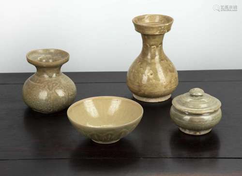 Collection of glazed ceramics Chinese, probably Jin dynasty ...