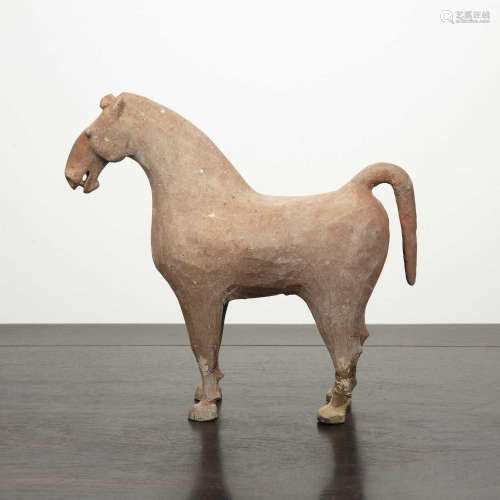 Pottery horse Chinese, Western Han dynasty (TL Tested) proba...