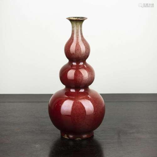 Triple gourd vase Chinese, late 19th Century covered all ove...