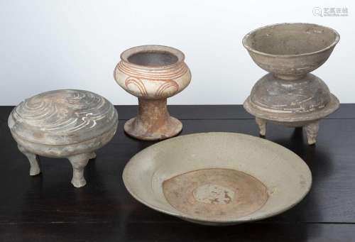 Group of early pottery Chinese, Han period to include a pain...