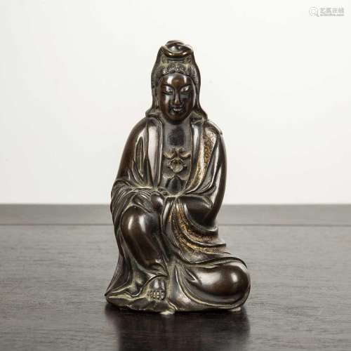 Bronze model of Guanyin Chinese, Ming dynasty the well model...