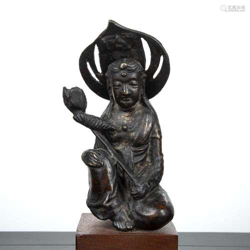 Part gilded bronze Bodhisattva South East Asian, 17th Centur...