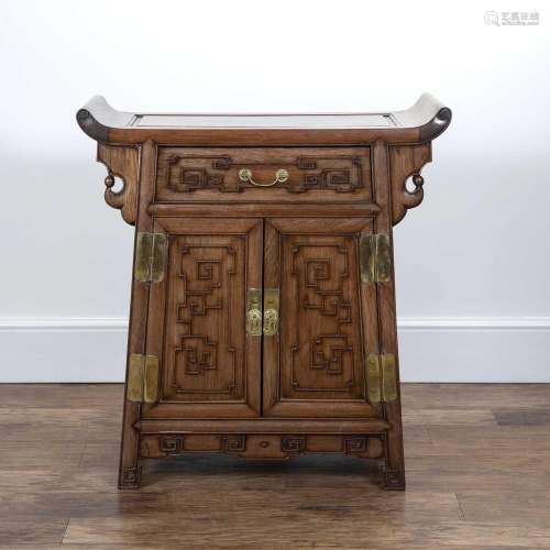 Carved Ming style cabinet Chinese, 19th Century fitted with ...