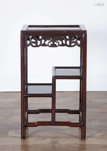 Hardwood occasional table Chinese, late 19th Century with a ...