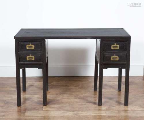 Zitan wood writing table/desk Chinese, 19th Century of secti...