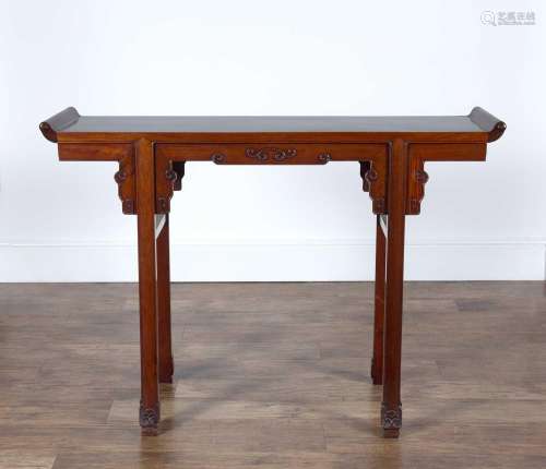 Hardwood altar table Chinese, 19th Century in the Ming style...