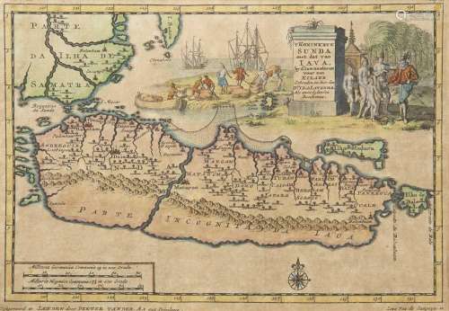 Map of the East Indies T Koninkryk Sunda met dat van Iava, p...