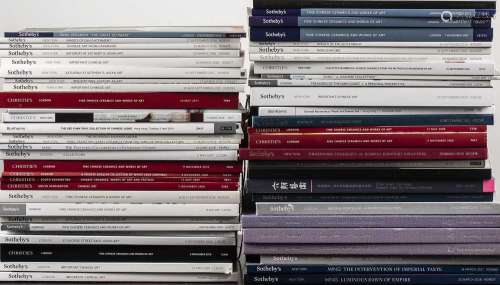 Quantity of Asian art catalogues mostly Sothebys but some Bo...