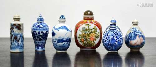 Small group of snuff bottles Chinese, 20th Century to includ...