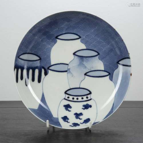 Blue and white Arita bowl Japanese, late 19th Century decora...
