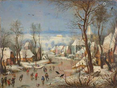 Josef van BREDAEL Anvers, 1688 - Paris, 1739Paysage d'hiver ...