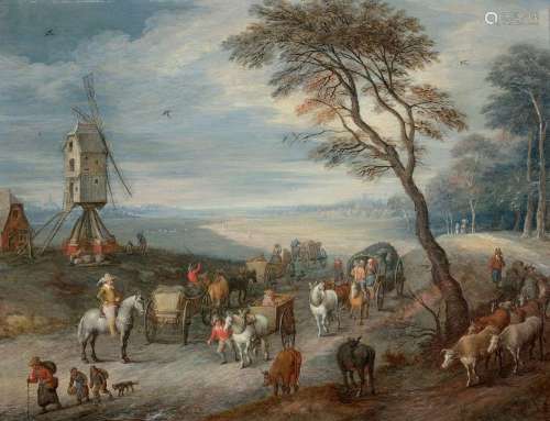 Josef van BREDAEL Anvers, 1688 - Paris, 1739Le départ pour l...