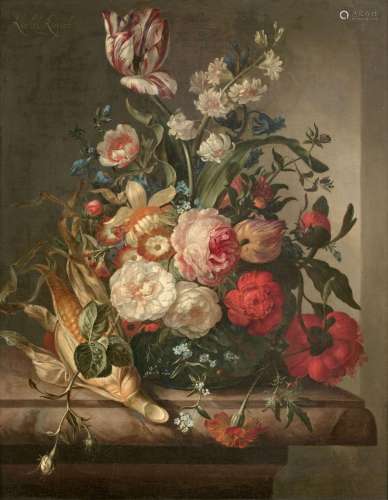 Rachel RUYSCH La Haye, 1664 - Amsterdam, 1750Vase de fleurs ...