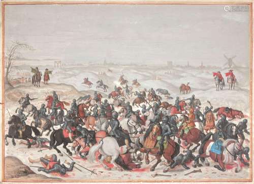 Sebastian VRANCX Anvers, 1573 - 1647La bataille de Lekkersbe...
