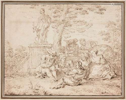 Claude GILLOT Langres, 1673 - Paris, 1722Joueurs de cartes d...