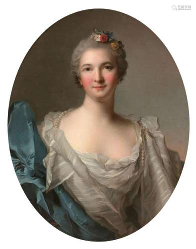 Jean-Marc NATTIER Paris, 1685 - 1766Portrait d'une dame de q...