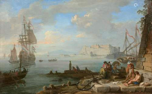 Adrien MANGLARD Lyon, 1695 - Rome, 1760Vue du Castel dell'Ov...