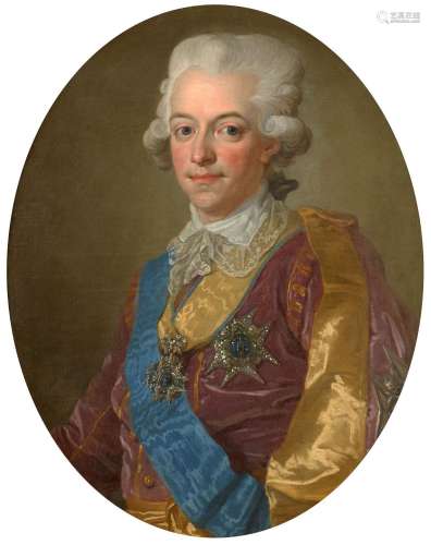 Lorens PASCH le Jeune Stockholm, 1733 - 1805Portrait de Gust...