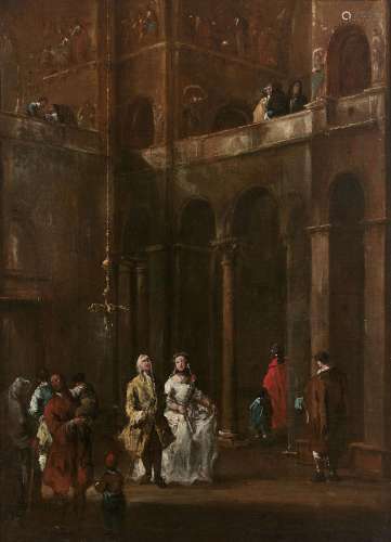 Francesco GUARDI Venise, 1712 - 1793Personnages dans la basi...