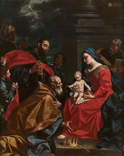 Donato CRETI Crémone, 1671 - Bologne, 1749L'adoration des ma...