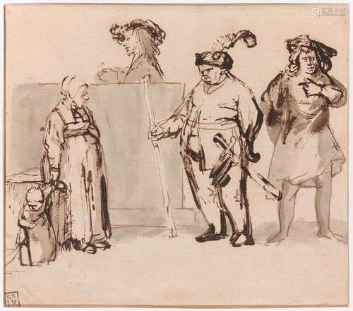 Ecole de Rembrandt Entourage de Carel FabritiusAssemblée de ...