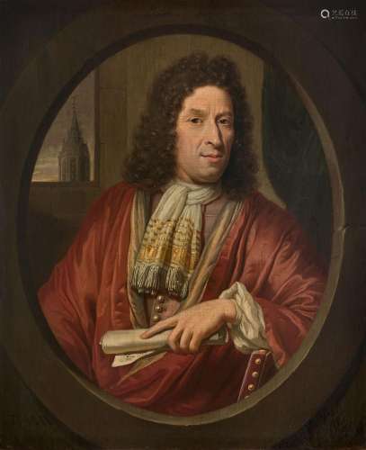 Thomas van der WILT Piershil, 1659 - Delft, 1733Portrait d'h...