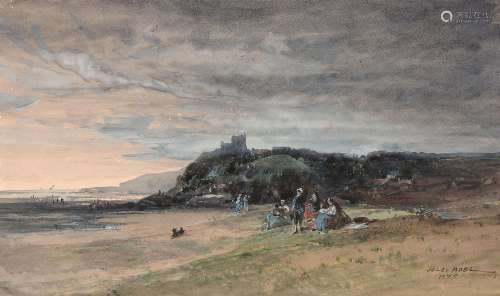 Jules NOËL Nancy, 1810 - Alger, 1881Scène de plageAquarelle ...