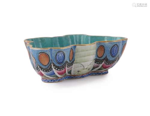 A Chinese famille rose 'Butterfly' bowl