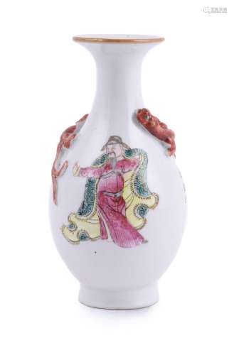 A small 'Wu Shang Pu' famille-rose vase