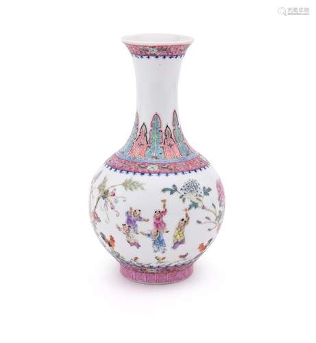 A Chinese Famille Rose vase