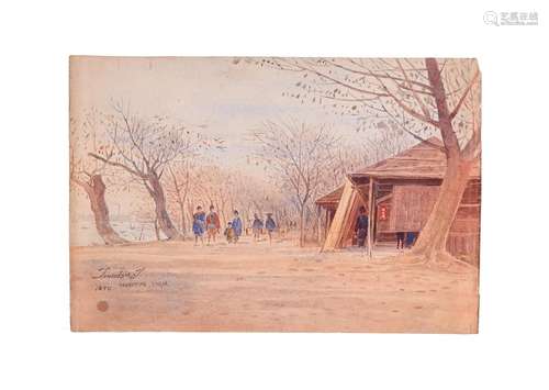 A Japanese Western Style Watercolour Painting