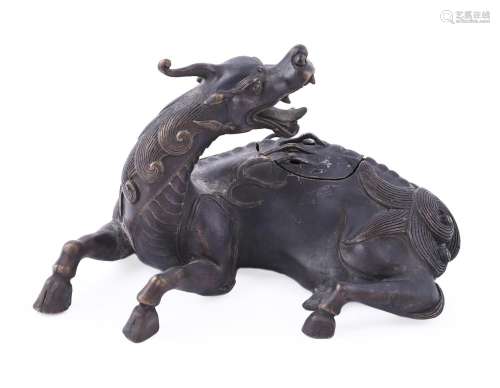 A Japanese Cast Bronze Koro