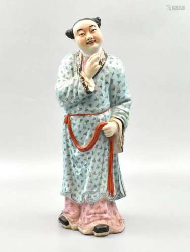 Chinese Famille Rose Porcelain Figure,ROC Period