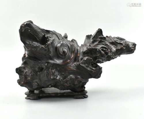 Chinese Scholar Root Wood Sculpture,Qing Dynasty