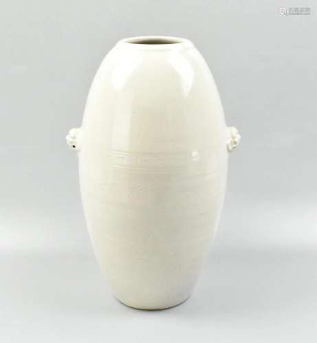 Chinese Blanc De Chine Porcelain Vase,19th C.