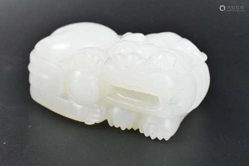 Chinese Jade Carving of Foo Lion