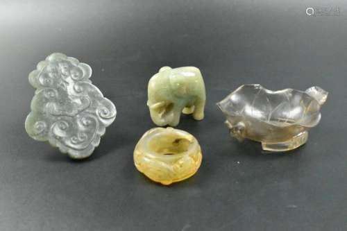 Chinese Jade & Agate Carving Group,Qing Dynasty