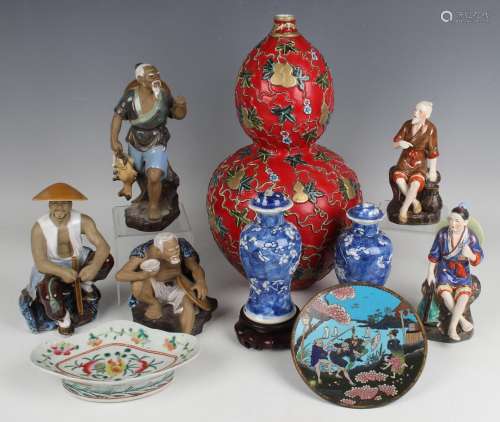 A small group of Chinese pottery