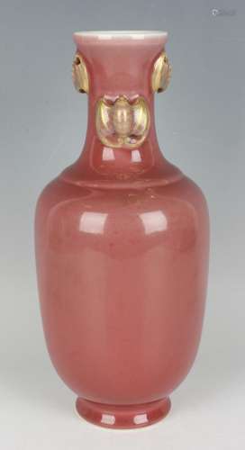 A Chinese sang-de-boeuf porcelain vase