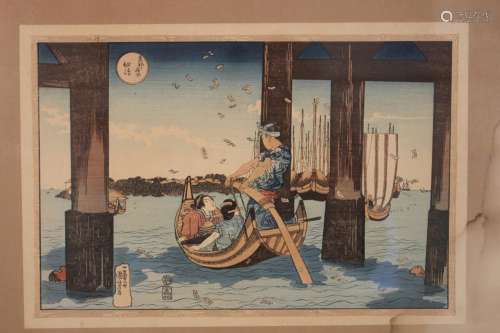 Utagawa Kuniyoshi (1797-1861) - a Japanese woodblock print f...