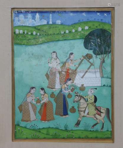 India, miniatuurschildering, late 19e eeuw,