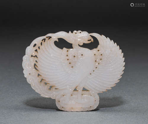 Jade phoenix bird wear in Hetian of Ming Dynasty
