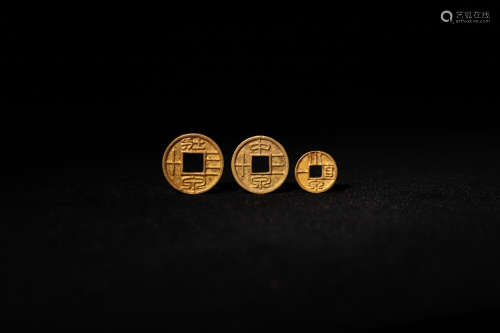 Pure gold coins of ancient China